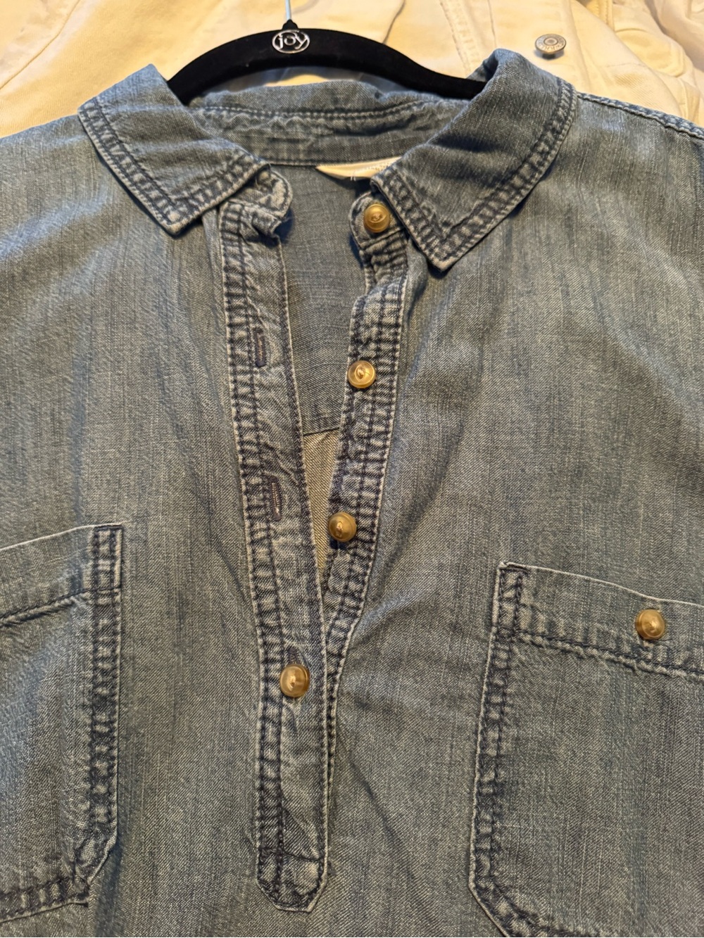 Caslon Denim Shirt - Light Blue Casual Ling Tunic